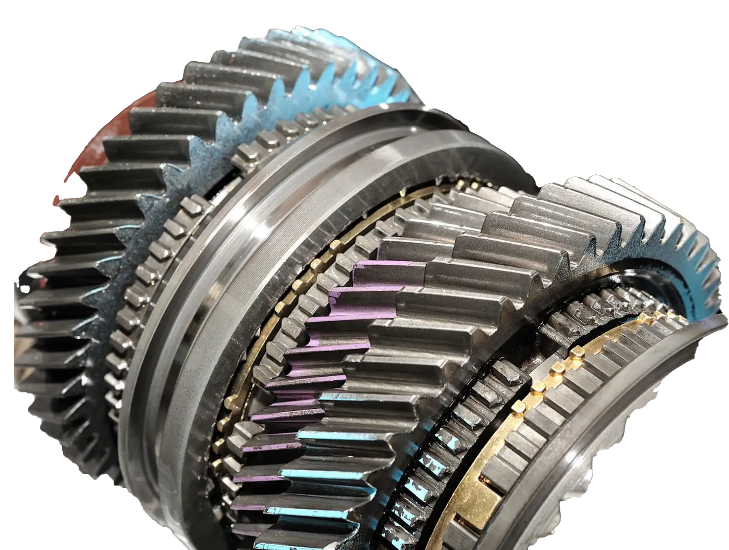 line of transmission gears