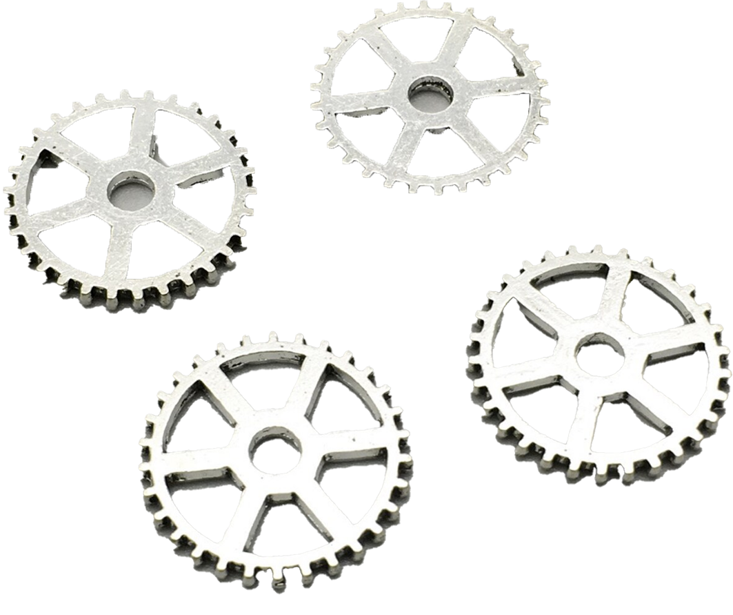 four silver gears